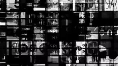 Film geri sayım siyah beyaz desen değişen Grid 