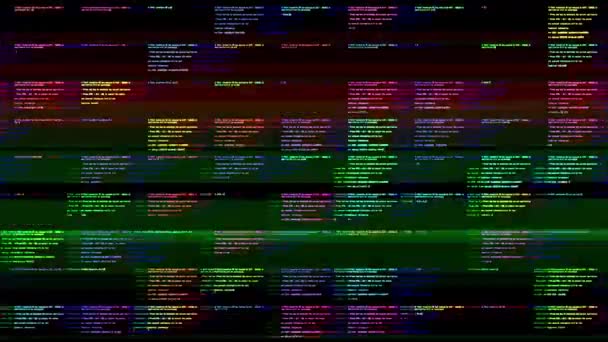 Imágenes Abstractas Del Error Fatal Computadora Con Patrón Repetición — Vídeos de Stock