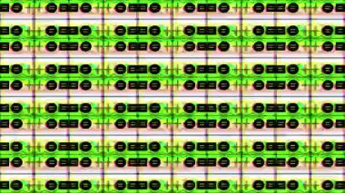 Renkli ekranda sayıların soyut görüntüleri