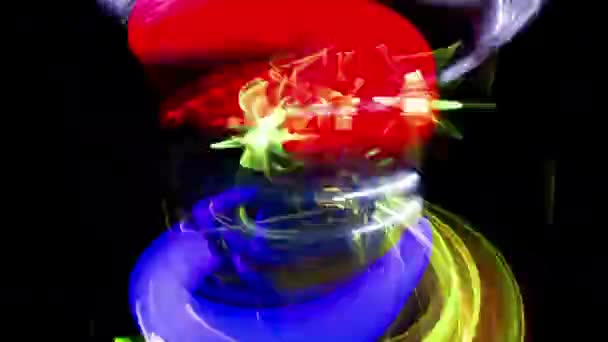Padrões abstratos de movimento da luz — Vídeo de Stock