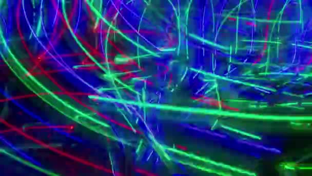 Soyut ışık hareket desenleri — Stok video