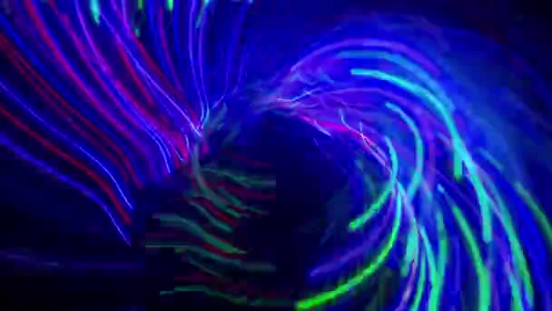 Abstraktní světlé vzory pohybu — Stock video