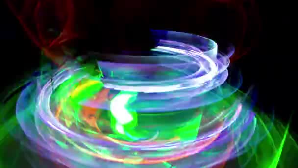 Patrones de movimiento de luz abstracta — Vídeo de stock
