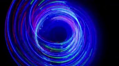 soyut ışık hareket desenleri