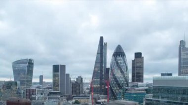 Şehir manzarasının zaman ayarlı videosu, Londra, İngiltere, İngiltere