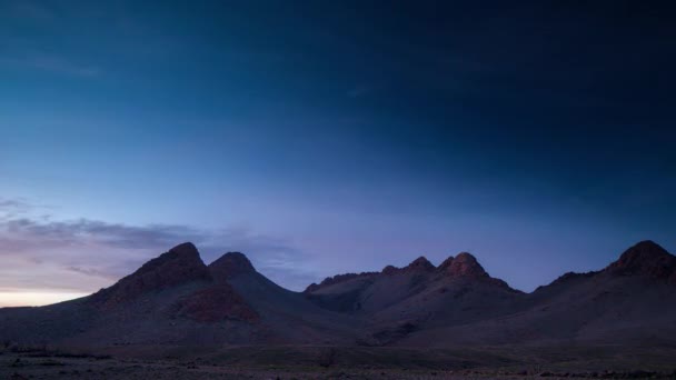 Video in loop di nuvole sopra il deserto in Marocco — Video Stock