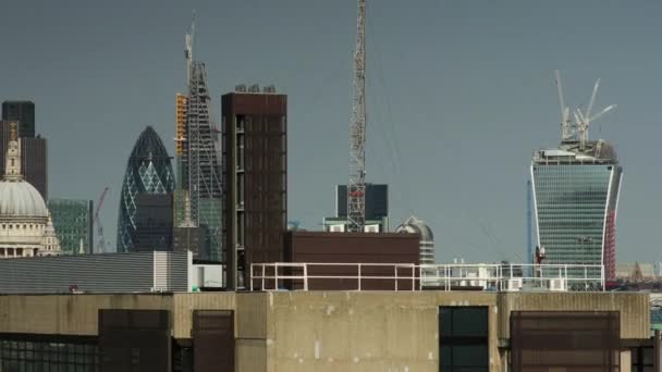 Panning timelapse of the Shard and cityscape, London, England, UK — Stock Video