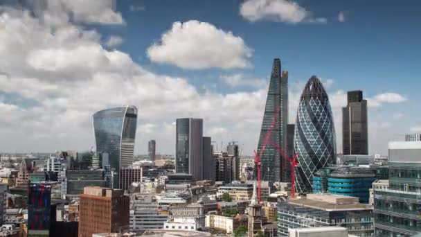 Heen en weer timelapse beelden van Londen bezienswaardigheden, Engeland, UK — Stockvideo