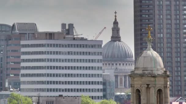 Timelapse de St Pauls Cathedral, Londres, Inglaterra — Vídeos de Stock