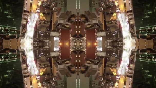 Kalejdoskopisk video av New York city — Stockvideo