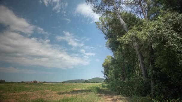 Images temporelles de nuages dans le ciel, Garrotxa, Espagne — Video