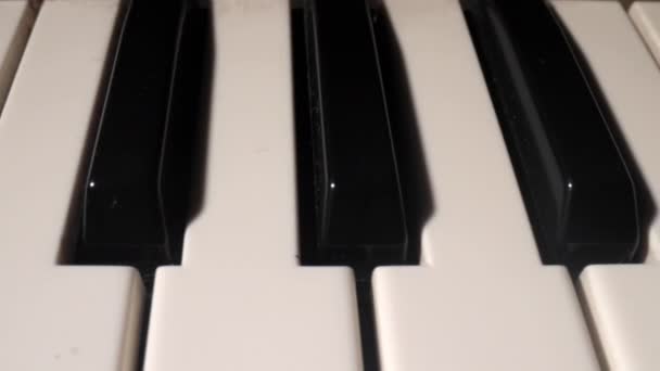 Visualizzazione di filmati di tasti per pianoforte — Video Stock