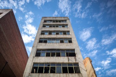 Terk edilmiş bina, El Poblenou, Barselona, İspanya