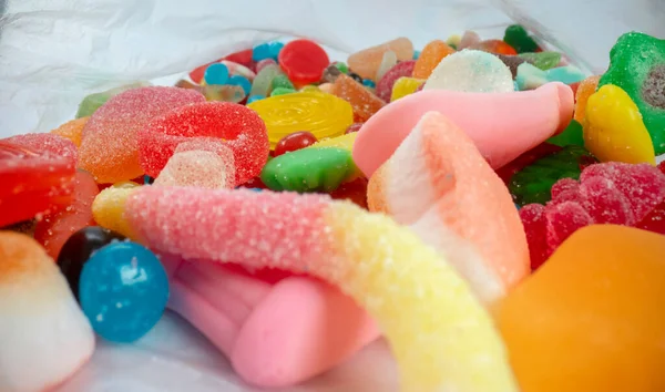 Macro primer plano imagen de dulces de gelatina — Foto de Stock