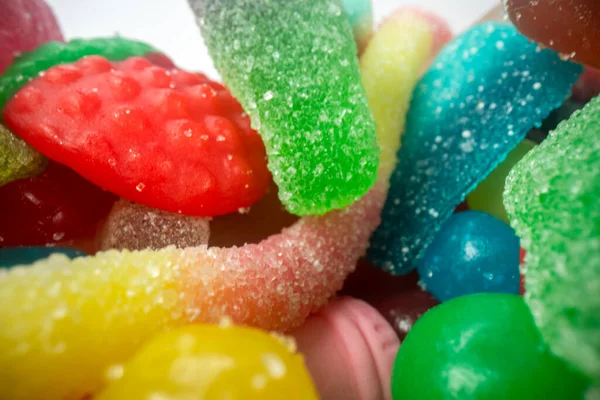 Macro primer plano imagen de dulces de gelatina — Foto de Stock