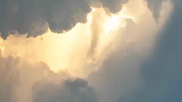 Timelapse footage of storm clouds building up in the sky — Stock Video