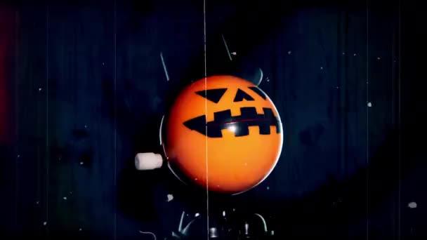 Wechselnde Halloween-Spielzeuge aus Kunststoff — Stockvideo