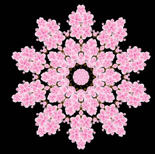 Cherry Blossom Pattern Illustration — Stock Photo, Image