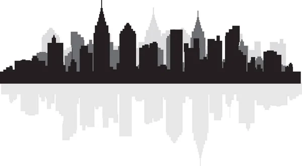 City Scape Silhouette Illustration — Stock Photo, Image