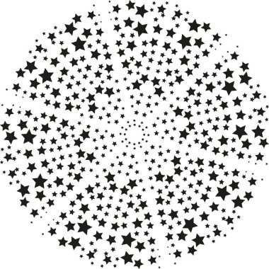 Yıldız daire arka plan illüstrasyon