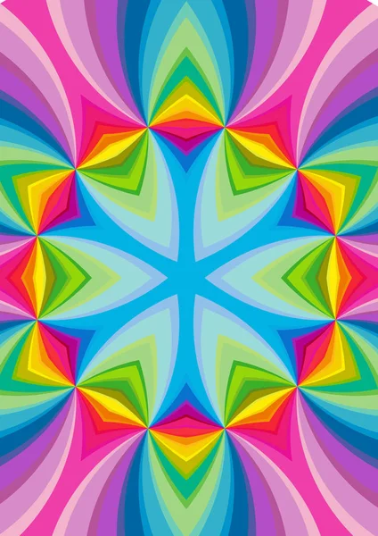 Kaleidoscope Pattern Background Illustration — Stock Photo, Image