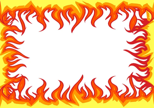 Fiamme Fuoco Grafico Illustrazione — Foto Stock