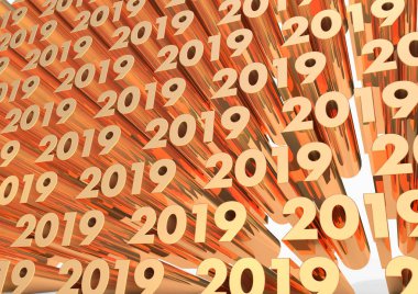 2019 3d render illüstrasyon