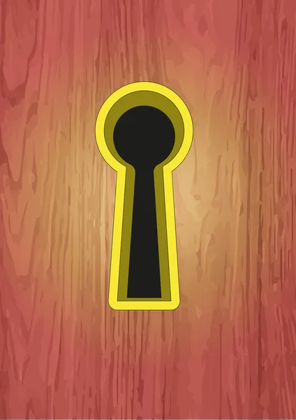 Keyhole Wooden Background — Stock Photo, Image