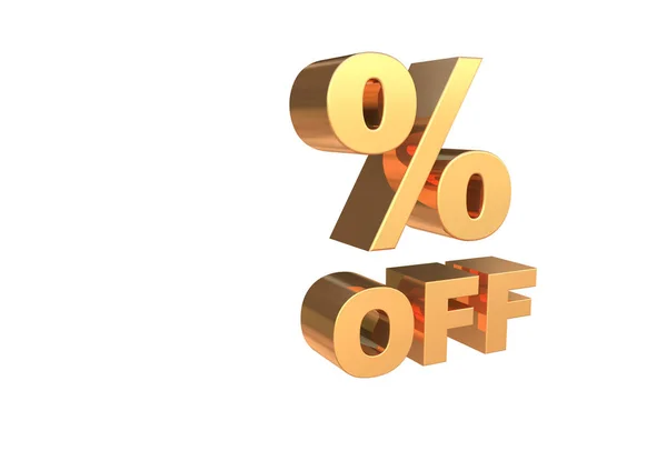 Percentage Sign Render — Stock Photo, Image