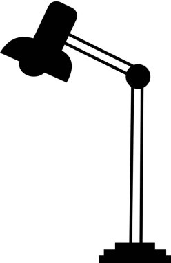 Resepsiyon lambası siluet beyaz