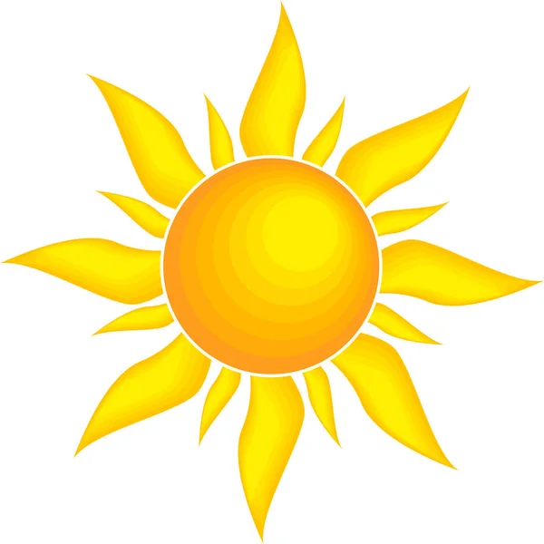 Sun Symbol Vector Illustration — Stock Photo, Image