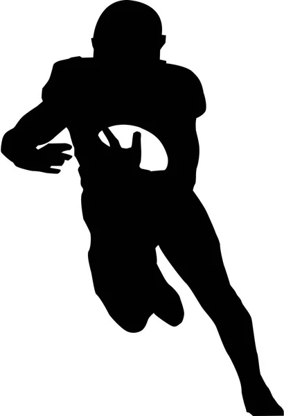Amerikai Futball Silhouette Illusztráció — Stock Fotó