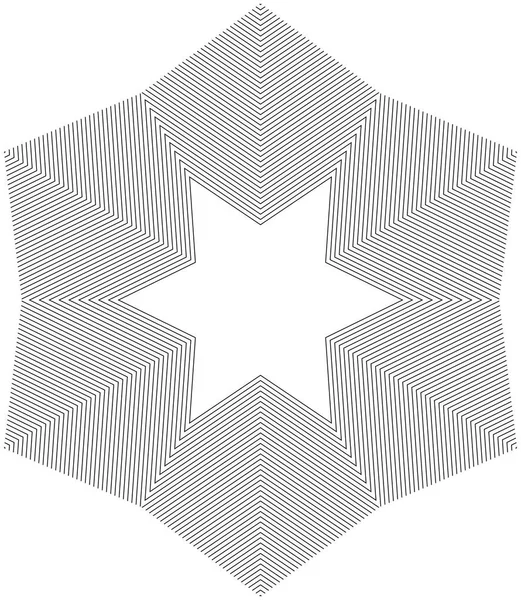 Projeto Estrela Preto Branco — Fotografia de Stock