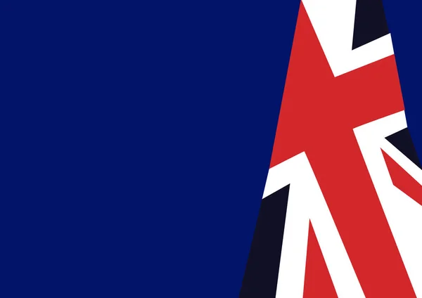 Union Jack Blue Background Space Text — 图库照片