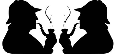 Sherlock holmes siluet çizimi