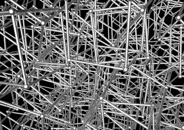 Soyut gümüş çizgi siyah