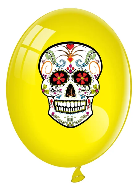 Candy Skull Balloon — Stock Photo, Image