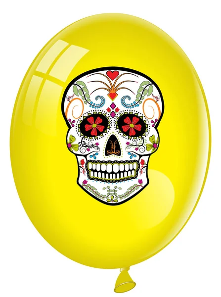 Candy Skull with Balloon