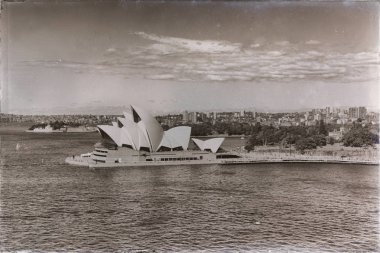 Avustralya, Sydney-Ağustos 2017-opera binası ve tekne yaklaşık