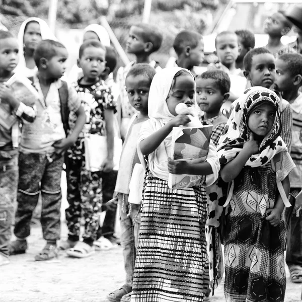 Etiyopya, Danakil-Ocak 2018--İslam schoo tanımlanamayan küçük çocuktan yaklaşık