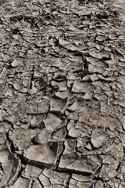Sfondo Texture Astratta Africa Suolo Rotto Morto Erosione — Foto Stock