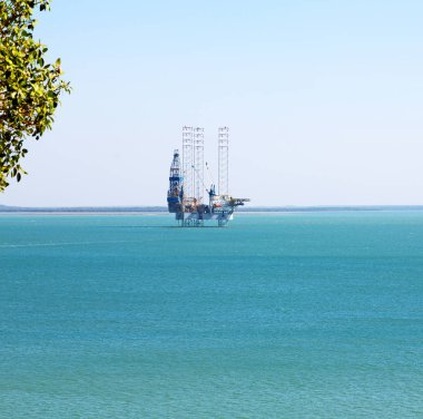 Avustralya sanayi bir off shore ile kavramı platformu açık okyanusta