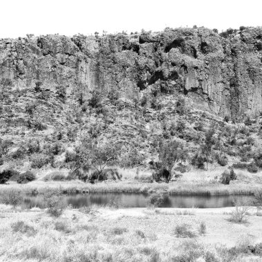 Avustralya natuarl kings Kanyon ve nehir kenarında doğa dağ