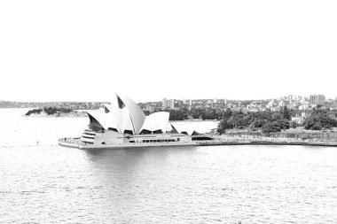 Avustralya, Sydney-Ağustos 2017-opera binası ve tekne yaklaşık