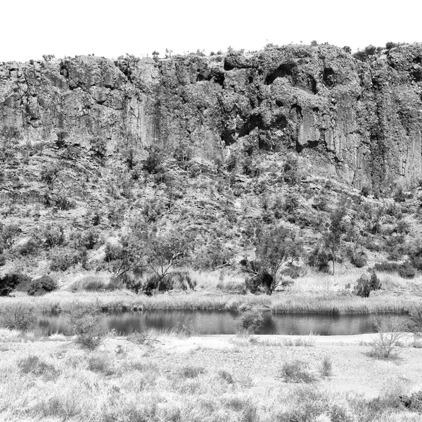 Austrálii Natuarl Kings Canyon Řeky Nedaleko Hory Přírodě — Stock fotografie