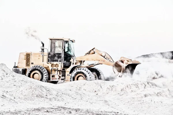 Ethiopia Africa Caterpillar Equipment Working Excavation Machinery — Stock Photo, Image