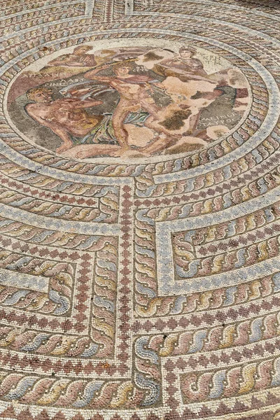 Paphos Cyprus Mosaico Velho Roman Antigo Arruinar Civilização Velha — Fotografia de Stock