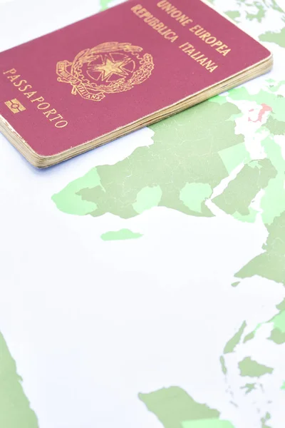 Desenfoque Pasaporte Mapa Del Mundo Fondo Como Concepto Viaje —  Fotos de Stock