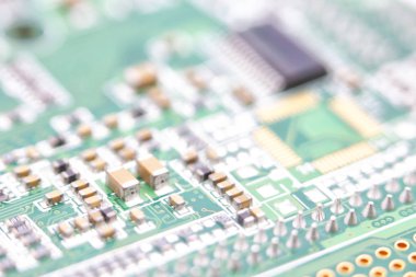 ışık teknolojisi ve gelecekteki mikro teknoloji ve compute kavramı gibi bulanık devre kartı