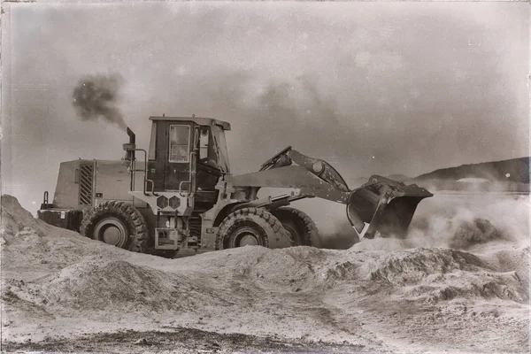 Ethiopië Afrika Caterpillar Apparatuur Werken Opgraving Machines — Stockfoto